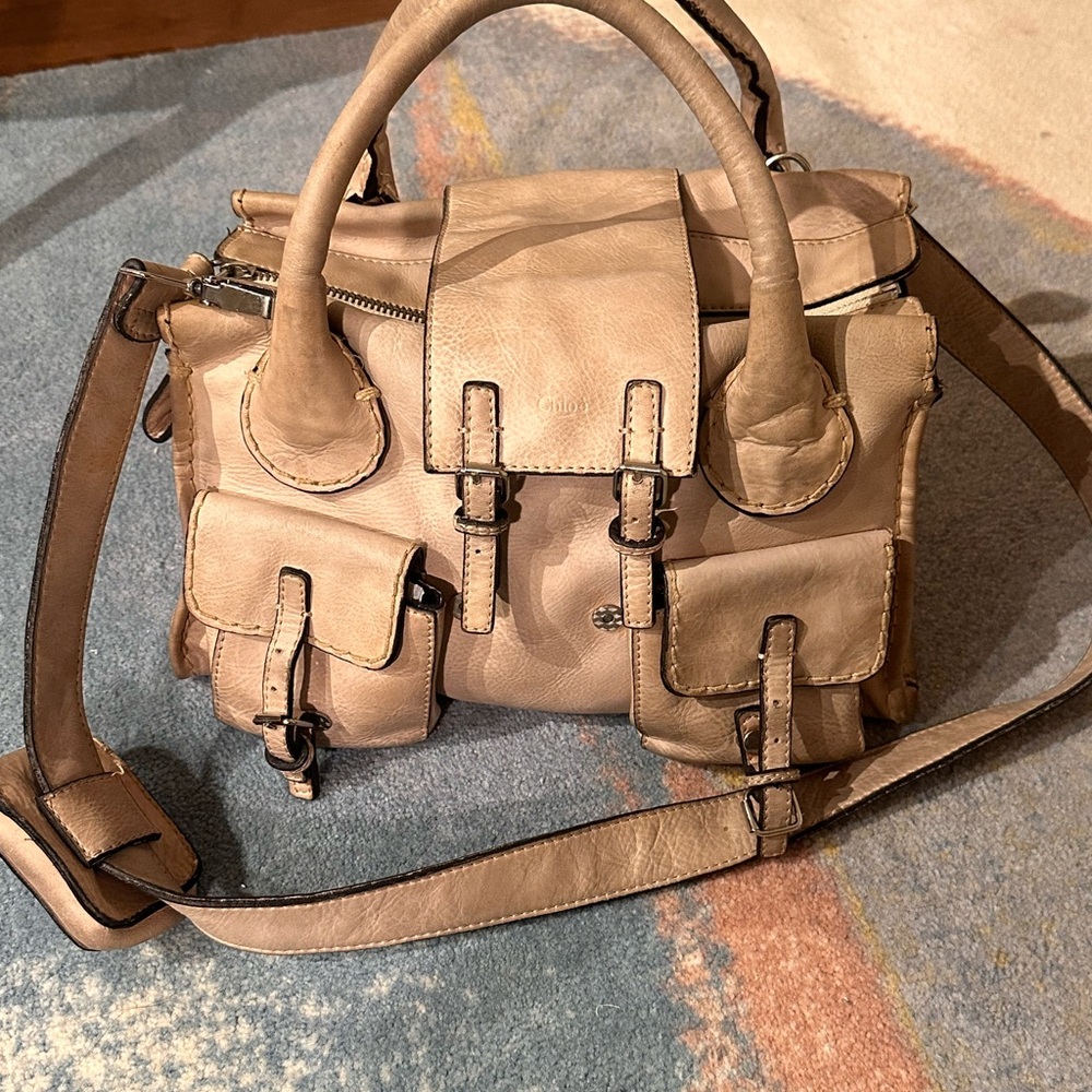 Chloe Edith crossbody bag tote taupe tan